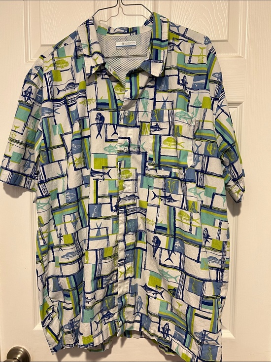 Columbia Other - Columbia PFG Vented Lightweight Fishing Shirt. Short-Sleeve Button-Down Shirt